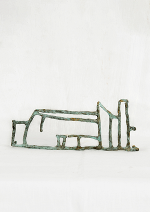 Cityscape. Bronzen beeld van Nell de Veer.